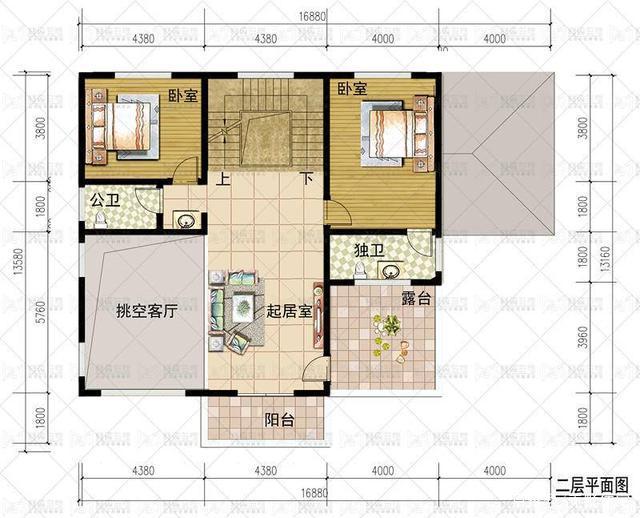 這款別墅造型沒有多余裝飾，整體非常簡練清爽，別墅看起來更加的精致！