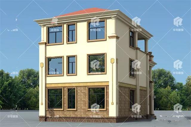 宅基地面積有限，但家庭人口眾多。如果你想要更多的房間，最好建三層,這款別墅推薦給您！