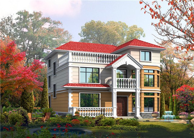 　適合農(nóng)村建設(shè)(3層別墅設(shè)計)你會后悔沒有建設(shè)它.建一座屬于你的個性別墅！