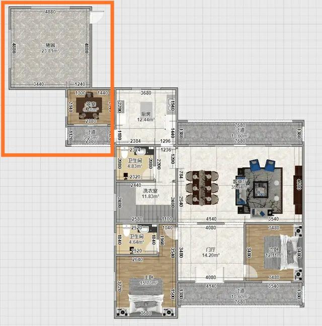 我意欲花50W在農(nóng)村老家為爸媽蓋棟兩層別墅，能否推薦漂亮的構(gòu)造圖與中式裝修圖呢？不勝感激！