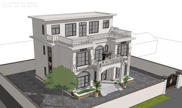 今天這款3層別墅，造型簡單大方看到這種時尚簡約、不失氣質(zhì)的別墅造型，很多農(nóng)村朋友表示非常喜歡!