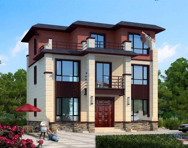 這兩棟別墅大小相似，屋頂設(shè)計(jì)不同，可以滿足不同人群的需求。這兩棟別墅采用新中式設(shè)計(jì)，復(fù)古碰撞時(shí)尚！