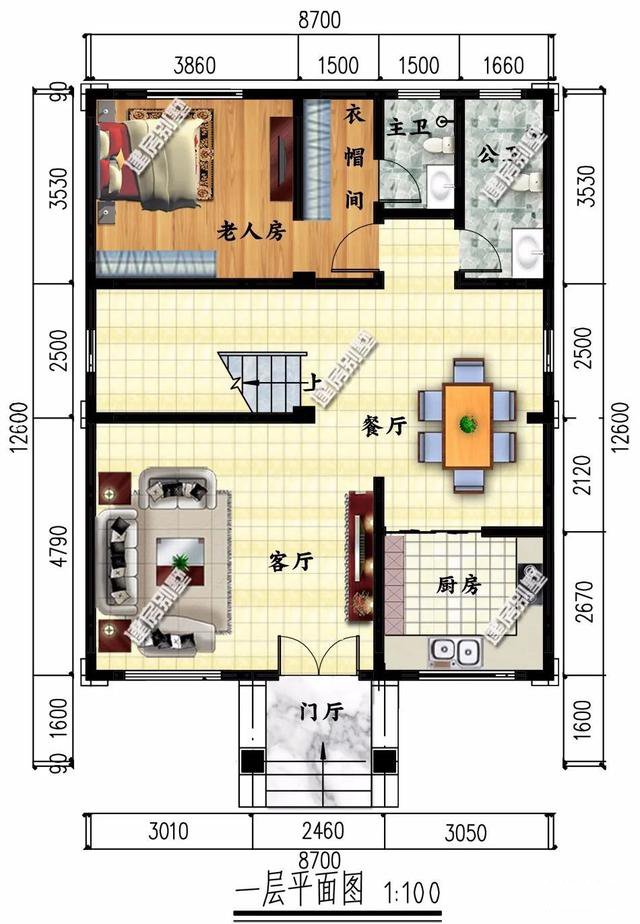 兩棟別墅面寬尺寸都不大，造價不高，但外形都很好，有時候宅基地小也并不是一個劣勢