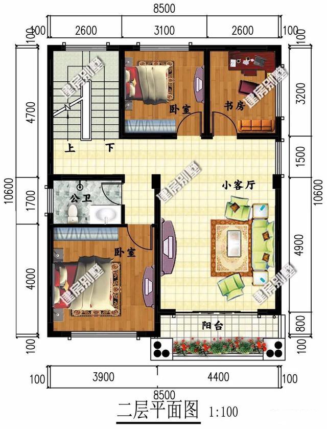 兩棟別墅面寬尺寸都不大，造價不高，但外形都很好，有時候宅基地小也并不是一個劣勢