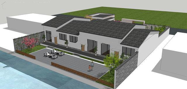 該建筑的首層空間配有幾間臥室，具有基本的公共功能空間戶外休閑空間和觀賞區(qū)，充分創(chuàng)造了優(yōu)雅浪漫的生活方式！