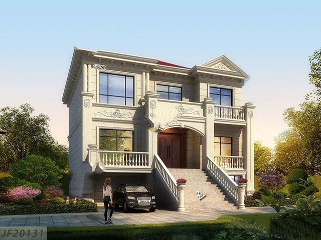 　農(nóng)村住宅圖紙：帶車庫的農(nóng)村別墅，燕價值與力量并存，勢頭強勁