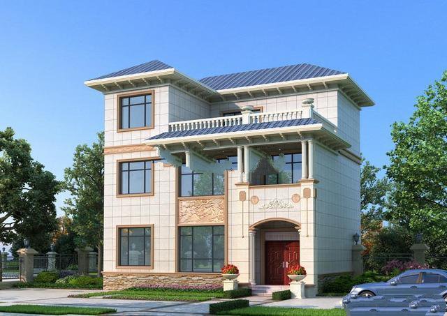 建在鄉(xiāng)下的三層別墅太美了。鄰居：我只能仰望它，但負(fù)擔(dān)不起！