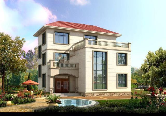 豪華歐式三層別墅，外觀優(yōu)美，環(huán)境幽靜，是農(nóng)村住宅的首選!