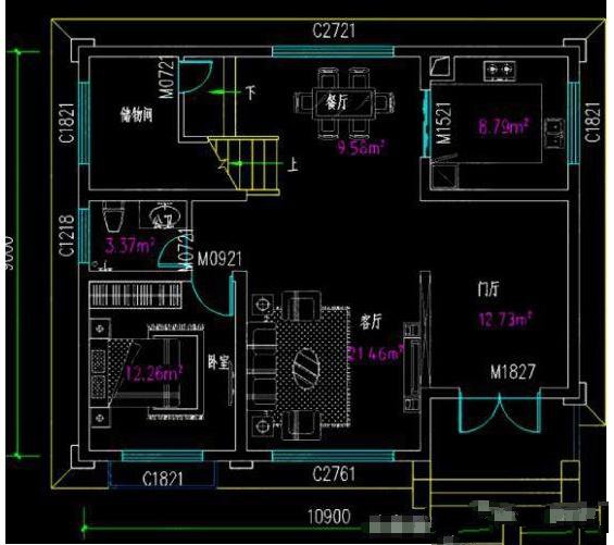 這兩款方案均為11米×9米的戶型，其建筑占地雖然只有1000平米，但是充分證明了小戶型有大價(jià)值的理論不是空穴來(lái)風(fēng)!