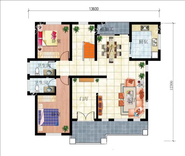 現(xiàn)代風格的自建房，也是新農(nóng)村建設的一大特色，外觀簡約自然又漂亮，如果你想建一棟很特別的住宅，選擇這款戶型準不會出錯。