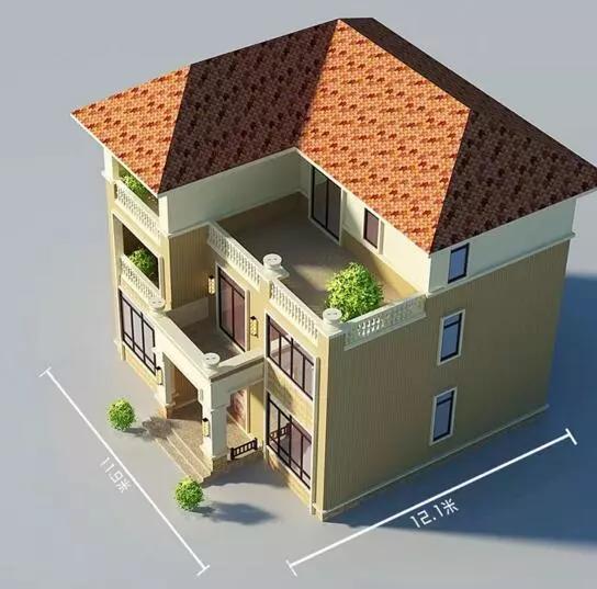 這款別墅根據(jù)農(nóng)村居住習(xí)慣設(shè)有堂屋神位，將品質(zhì)生活與傳統(tǒng)習(xí)俗相結(jié)合，適合廣大地區(qū)建造。