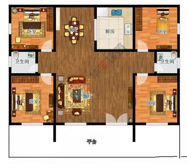 在老家蓋個(gè)一層的小別墅最合適了，又省錢又住得舒服，何樂而不為呢，今天小編給大家?guī)韼卓钜粚觿e墅效果圖，希望大家會喜歡。