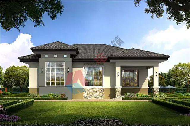 在老家蓋個(gè)一層的小別墅最合適了，又省錢又住得舒服，何樂而不為呢，今天小編給大家?guī)韼卓钜粚觿e墅效果圖，希望大家會喜歡。