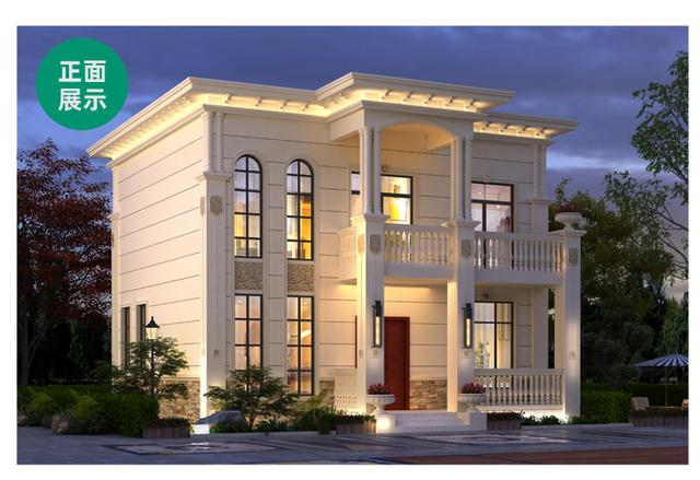 現(xiàn)在很多南方家庭同樣愛(ài)建平頂?shù)膭e墅，因?yàn)檫@樣能節(jié)省建房成本，外觀也非常漂亮美觀,看看這款吧！