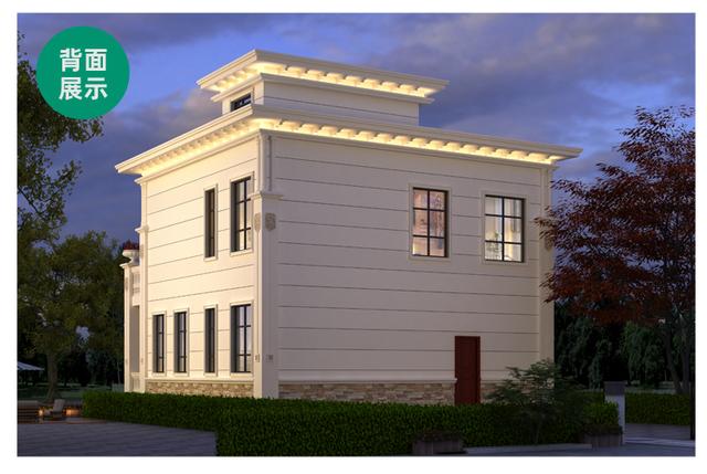 現(xiàn)在很多南方家庭同樣愛(ài)建平頂?shù)膭e墅，因?yàn)檫@樣能節(jié)省建房成本，外觀也非常漂亮美觀,看看這款吧！