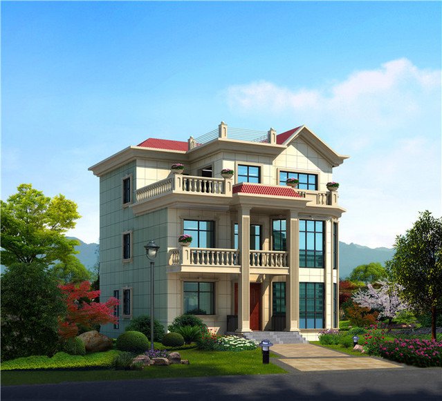 下面介紹的是3款宅基地大小一致，但是建出來的3款別墅不一致，看看你更喜歡哪款？？？