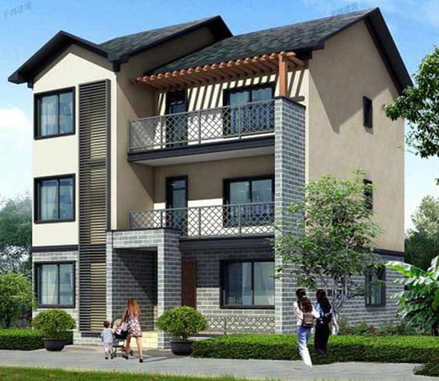 在這里小編給大家推薦3套三層別墅設(shè)計(jì)圖及效果圖，好看又簡(jiǎn)單的三層樓房，造價(jià)不超過35萬,現(xiàn)在改來得及！