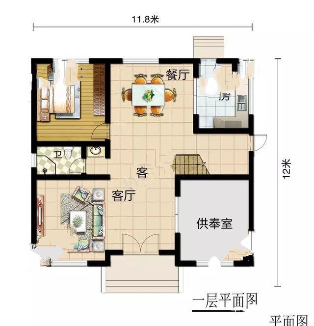 全屋加起來共有八間臥室，最適合農(nóng)村在家常住家庭，即使家中親友姐妹眾多，也有足夠的休息空間。