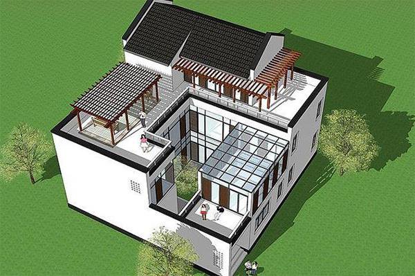 如何平衡年輕一代和老一輩的設(shè)計理念呢？今天就為你們解答，推一套帶中庭的新中式別墅，亮點十足，細(xì)細(xì)體會下！