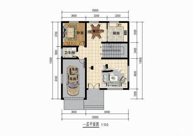 別墅采用的是磚混的結(jié)構(gòu)形式，是一款10米*11.6米的三層小別墅,寬大的落地窗設(shè)計(jì)，加上窗面的弧形設(shè)計(jì)，絕對(duì)可以吸引眾多眼球!