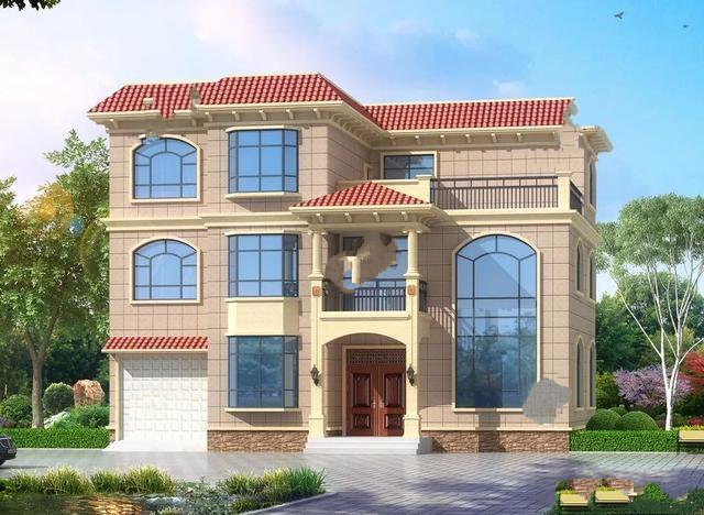 果在老家建一棟三層或者三層以上的別墅，很多人也會考慮做平屋面，尤其是下面這兩款戶型中屋面的做法廣受歡迎，造價經(jīng)濟施工易。