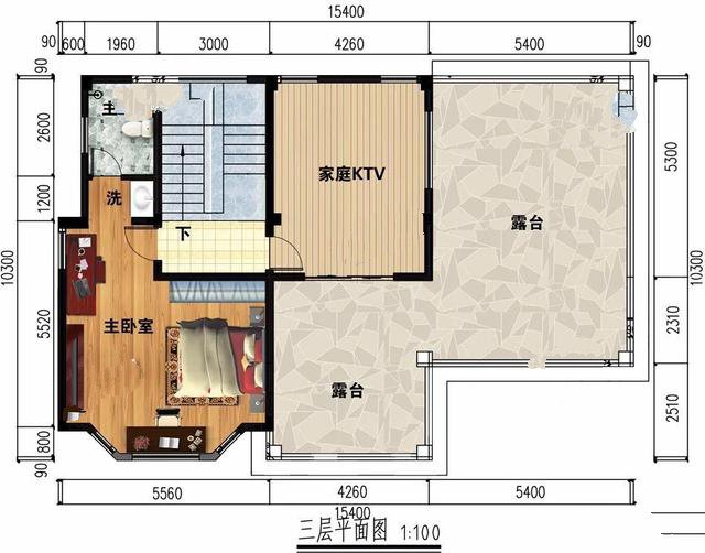 果在老家建一棟三層或者三層以上的別墅，很多人也會考慮做平屋面，尤其是下面這兩款戶型中屋面的做法廣受歡迎，造價經(jīng)濟施工易。