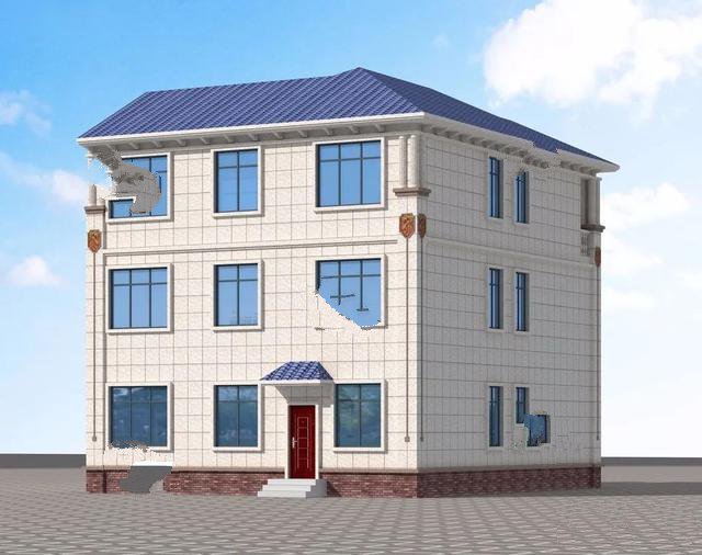 一棟簡歐外觀+客廳挑空設(shè)計的農(nóng)村別墅，內(nèi)帶堂屋，你們村的下一個話題人物會花落你家嗎？