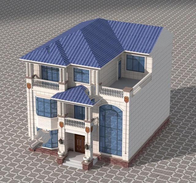 一棟簡歐外觀+客廳挑空設(shè)計的農(nóng)村別墅，內(nèi)帶堂屋，你們村的下一個話題人物會花落你家嗎？