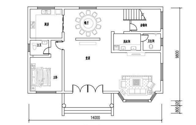今天的別墅安裝圖也給我們帶來了一個在農(nóng)村自建的兩層半的別墅。這座別墅外觀明亮，經(jīng)典耐用。