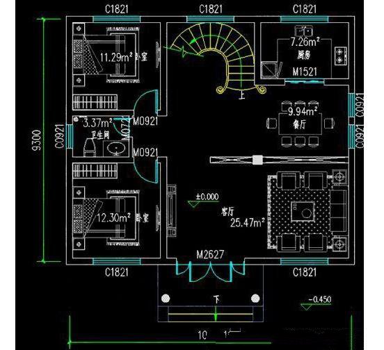 五間三廳的結(jié)構(gòu)也能滿足多數(shù)家庭的住房需求，這就是自建房存在的主要價值,低調(diào)的二樓和豪華的三樓可供您選擇!