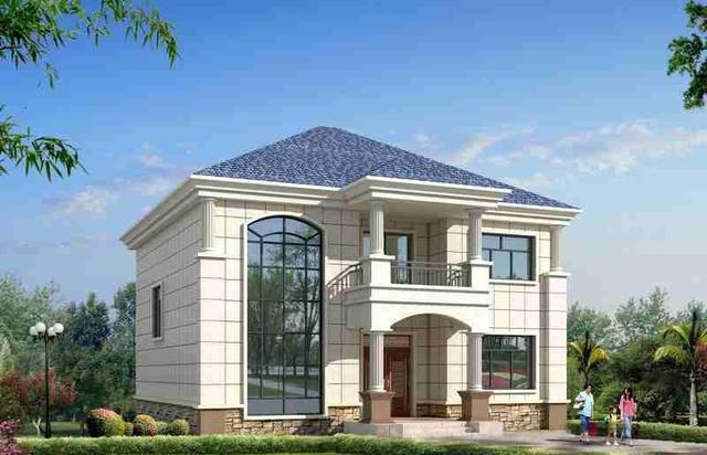 　二層鄉(xiāng)村別墅的設(shè)計(jì)效果圖簡潔大方，是生活的真實(shí)品味,設(shè)計(jì)在功能布局上有一定的靈活性!