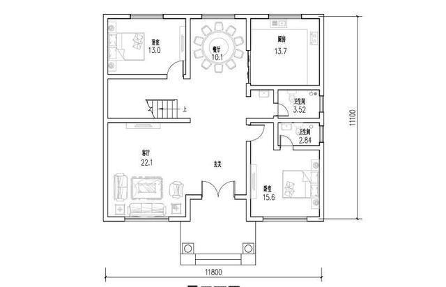 　二層鄉(xiāng)村別墅的設(shè)計(jì)效果圖簡潔大方，是生活的真實(shí)品味,設(shè)計(jì)在功能布局上有一定的靈活性!