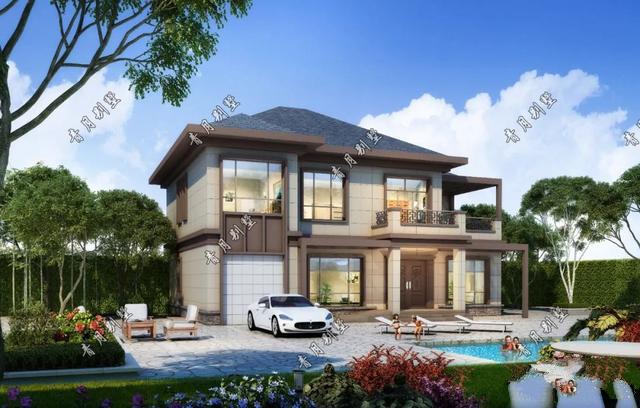 新中式風(fēng)格的小別墅近來越發(fā)流行，很多人都喜歡這種風(fēng)格，不只因為它漂亮的外觀，融合了傳統(tǒng)元素的精髓之后，也變得有內(nèi)涵了，越看越耐看，