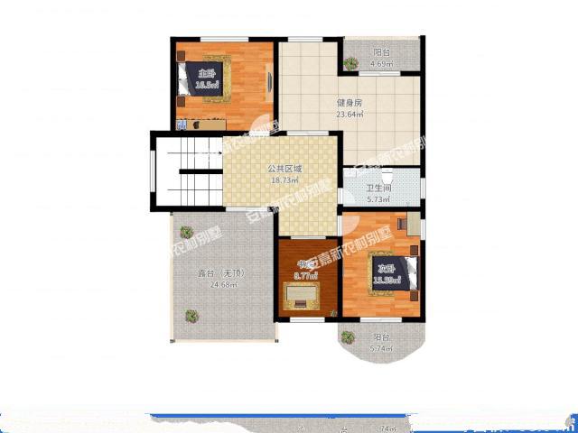 從外觀造型來看這款別墅設(shè)計(jì)得十分精致，有種富麗堂皇的豪華感帶豪華氛圍、車庫和露臺