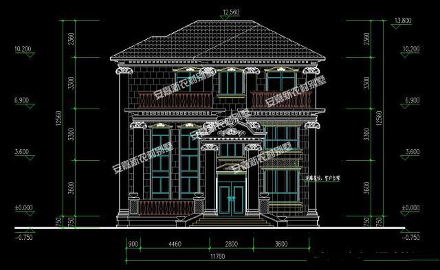 從外觀造型來看這款別墅設(shè)計(jì)得十分精致，有種富麗堂皇的豪華感帶豪華氛圍、車庫和露臺