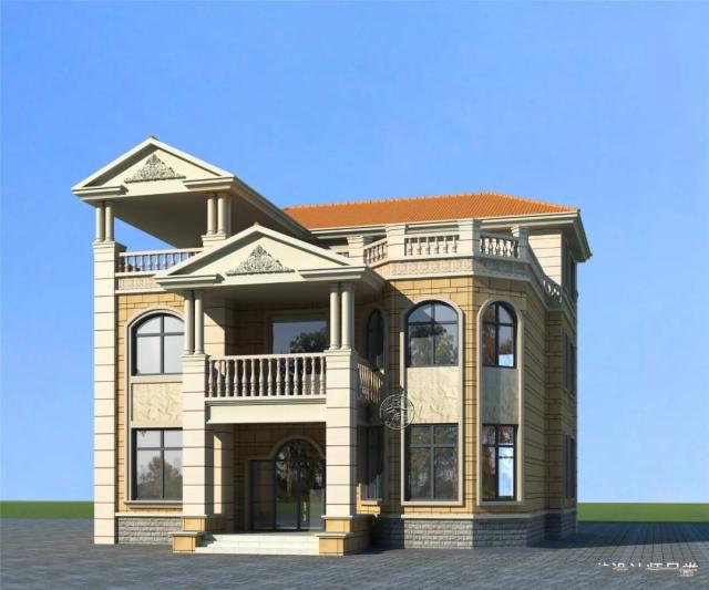 設計出來的房子也是為了能讓你住的舒心，看得順心。推薦一款兩層半歐式別墅，八角窗+大露臺，美觀又適居