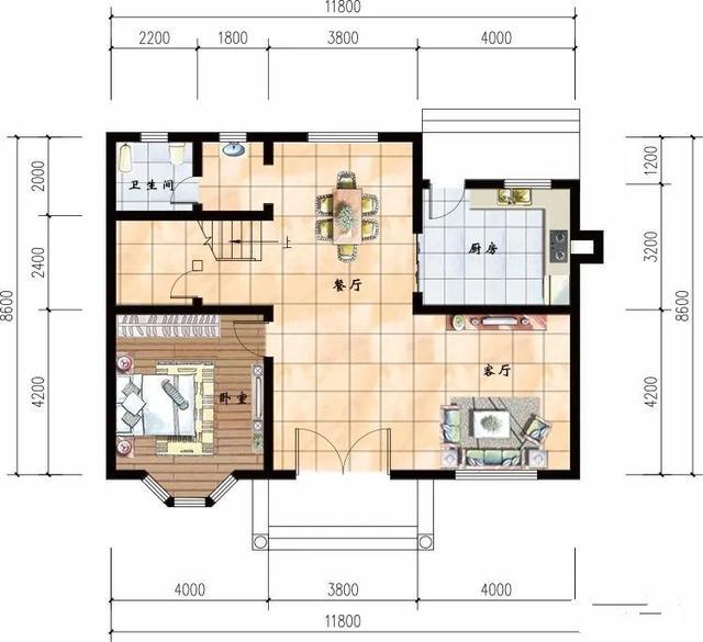 面寬11米多的兩棟農(nóng)村別墅，第一棟帶八角窗和飄窗，很多人建。在各地農(nóng)村，隨著建房人越來(lái)越多，已經(jīng)出現(xiàn)很多“撞衫”式的別墅!