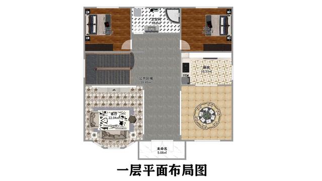 多層露臺的外部裝飾寬敞明亮，三層布局堅固，非常適合我們現(xiàn)在的年輕人，外觀大氣、生活休閑。