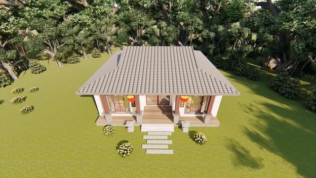 退休了，想回家養(yǎng)老，老兩口住，喜歡中式戶型，那我們就來看看這個，住在小花園里，專為老年人設(shè)計。