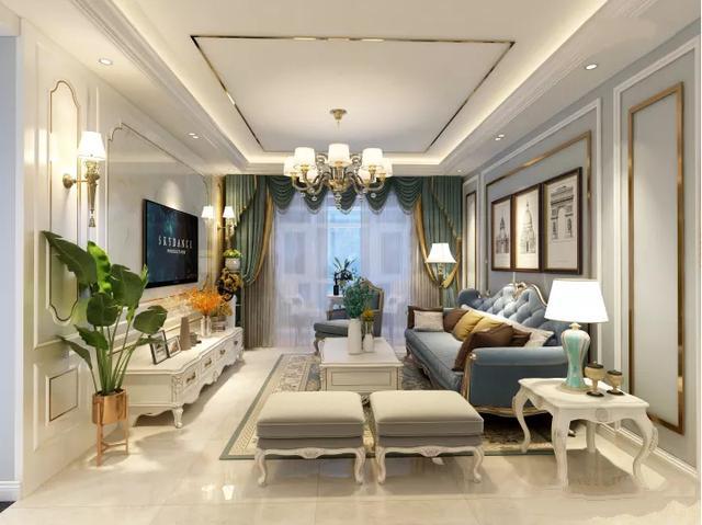 　經(jīng)典的三居室別墅有歐式風(fēng)格，大露臺(tái)，浮動(dòng)窗戶，外墻是真石漆。簡(jiǎn)潔優(yōu)雅，線條流暢優(yōu)美，給人一種非常舒適的感覺(jué)!