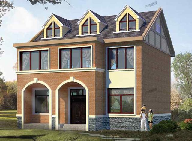 今天就推薦這套非常大氣實(shí)用的二層農(nóng)村別墅戶型，建造它，不僅有面子，還能讓你更加輝煌騰達(dá)。