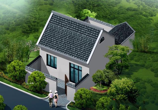 　新農(nóng)村帶后院的簡易單層別墅設(shè)計(jì)圖,簡單易蓋的一層別墅！