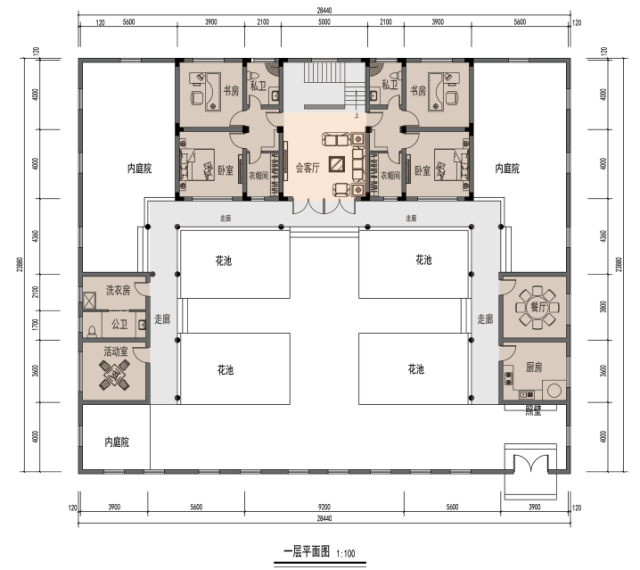 　今天，我想和大家分享一套兩層三居室的庭院。這個案例是由別墅空間設(shè)計的總建筑師鞏俐寫的。優(yōu)雅的氛圍是本期的主題。