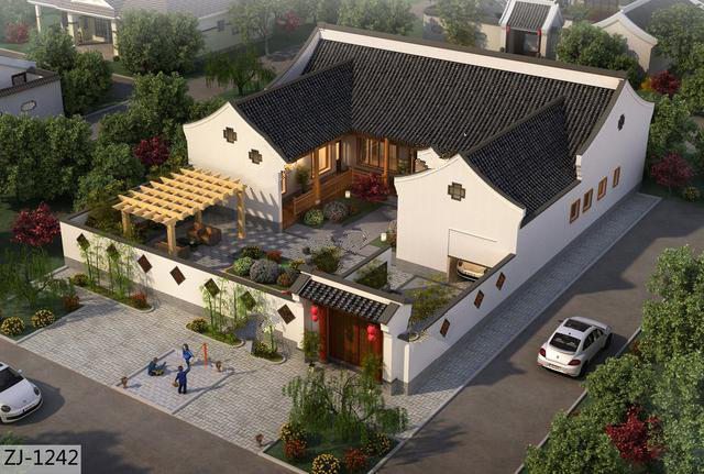 　中式三合院的房子很受農(nóng)村人的歡迎。畢竟，這種流傳了幾千年的建筑早已深深扎根于人們的心中。