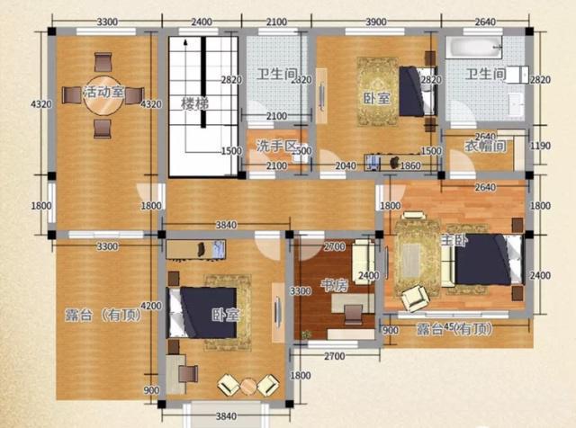 在農村建房不需要豪華、簡單實用、居住舒適，而且可以過上好的生活。外觀素雅，色彩明快，房間尺度設計恰當，空間利用率高，時代氣息濃郁