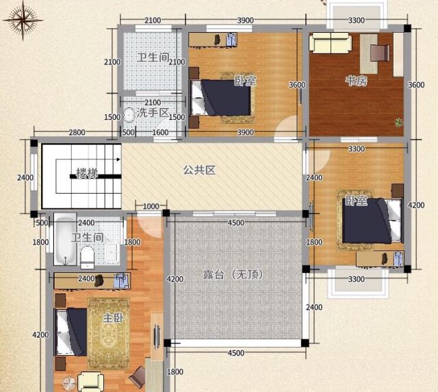 在農村建房不需要豪華、簡單實用、居住舒適，而且可以過上好的生活。外觀素雅，色彩明快，房間尺度設計恰當，空間利用率高，時代氣息濃郁