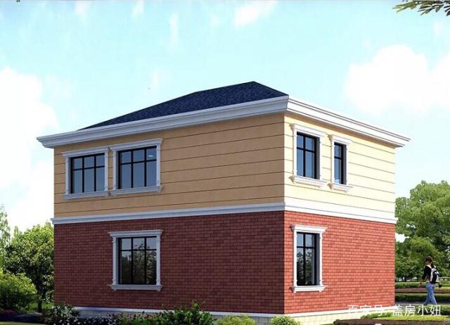 鄉(xiāng)村的歐式別墅用黃色真石漆制成，溫馨浪漫，給一家人一個快樂的家。