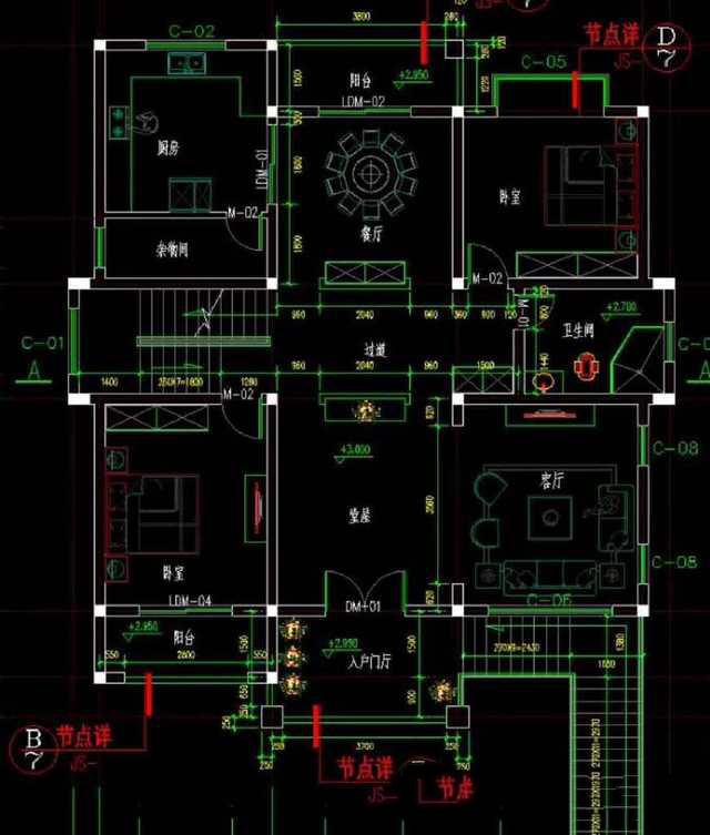 　下面的公寓是一棟兩層的別墅，設(shè)計(jì)有車(chē)庫(kù)、陽(yáng)臺(tái)和露臺(tái)。它相對(duì)緊湊，成本不高,適合大多數(shù)人建！