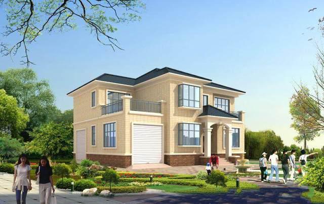 　下面的公寓是一棟兩層的別墅，設(shè)計(jì)有車(chē)庫(kù)、陽(yáng)臺(tái)和露臺(tái)。它相對(duì)緊湊，成本不高,適合大多數(shù)人建！