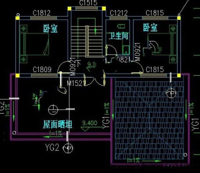 　一棟100平方米的四層別墅建筑的設(shè)計畫面簡單而大氣。這是農(nóng)村自建的房子。